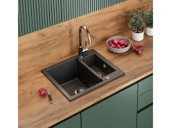 Fregadero negro 58x50x28 prag