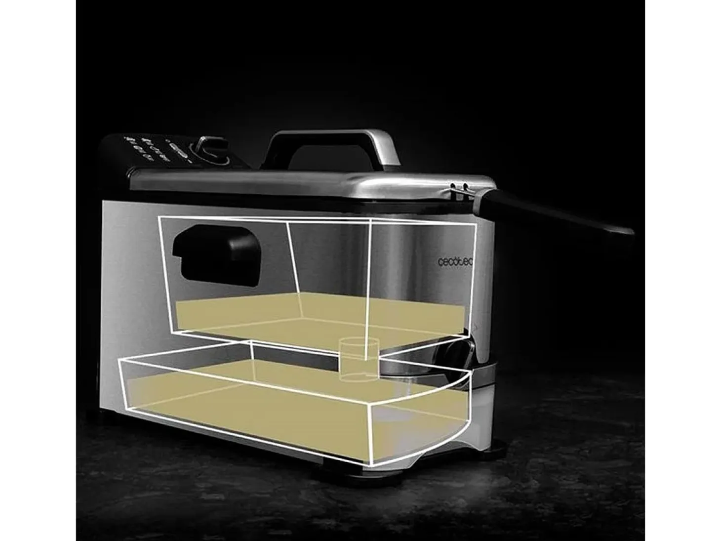 Freidora Cecotec CleanFry 3000 ProFilter 2000W 3L inox