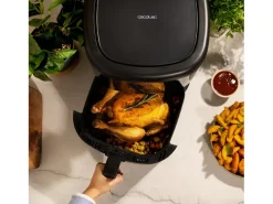 Freidora de aire Cecotec Cecofry Bombastik 6000 Full 1700W 6L 12 modos de cocinado con accesorios negro