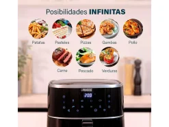 Freidora de aire Princess Airfryer Digital 182238 1350W 4L 8 programas negro