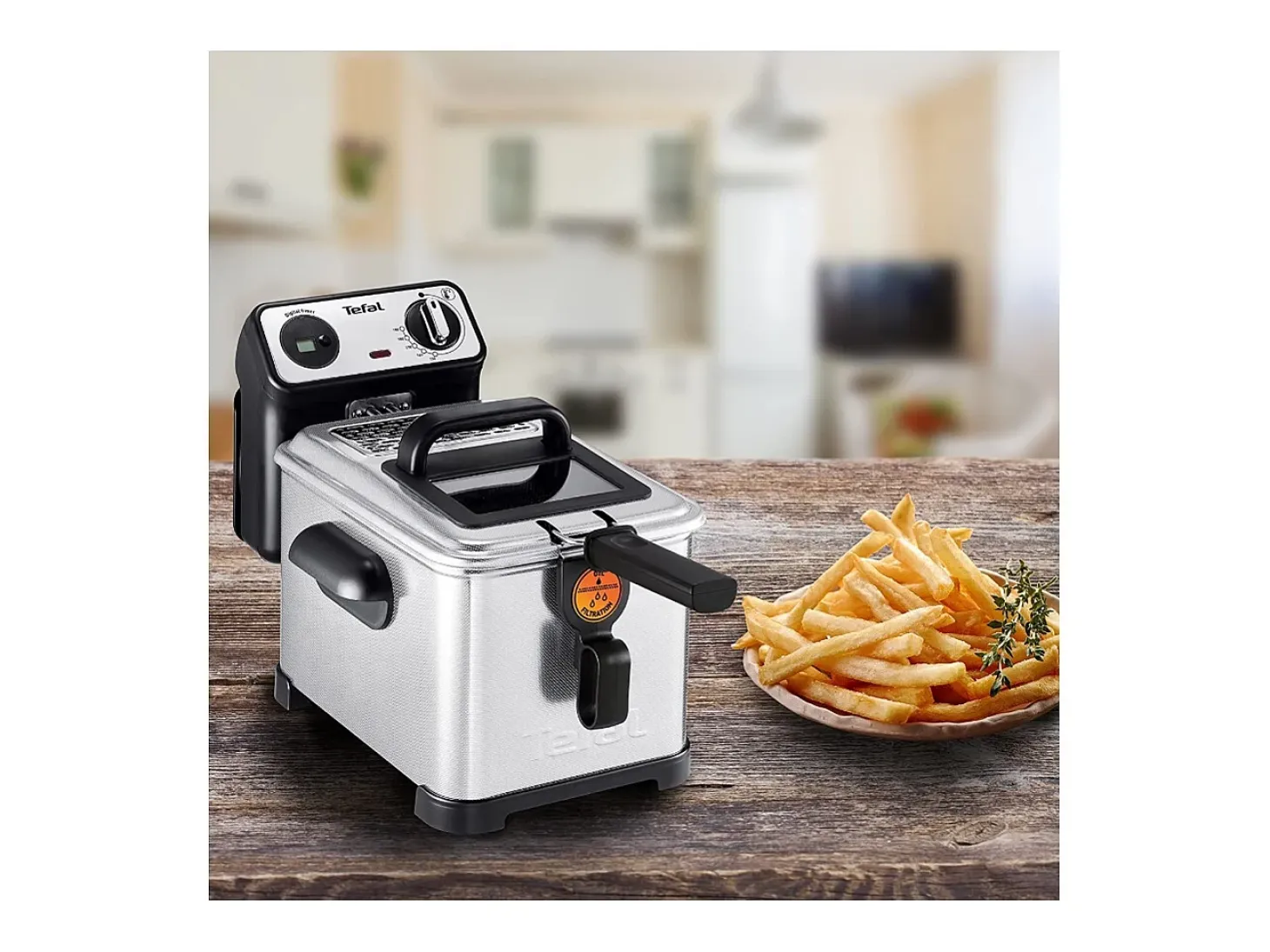 Freidora digital Tefal 3L 2400W inox