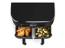 Freidora sin aceite NINJA Foodi AF200EU doble cubeta 7,6L 2400W 4 programas de cocción negra