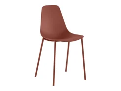 Frida - Silla de polipropileno color óxido 4 piezas