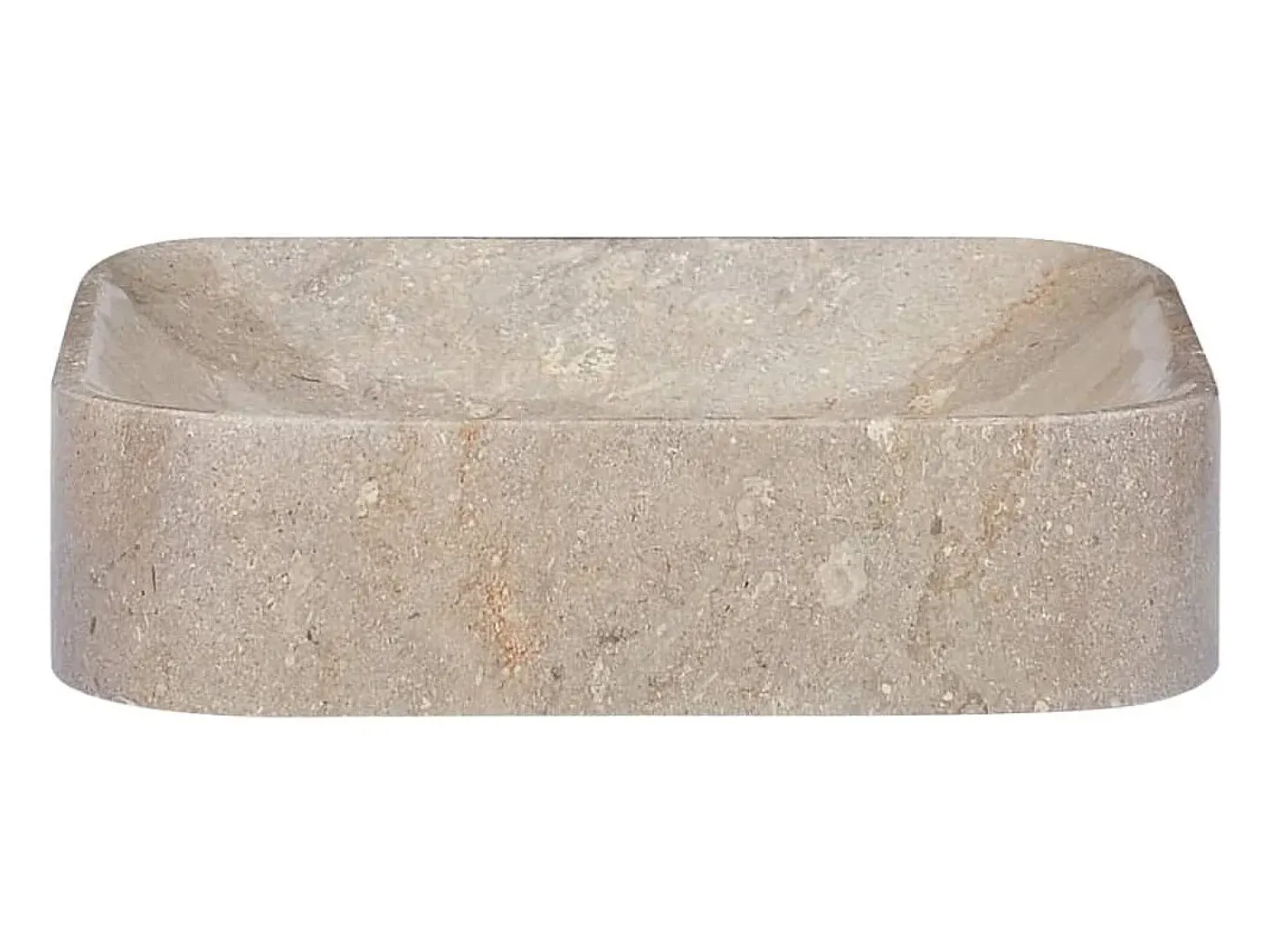 Fullerton Lavabo gris mármol 40x40x10 cm