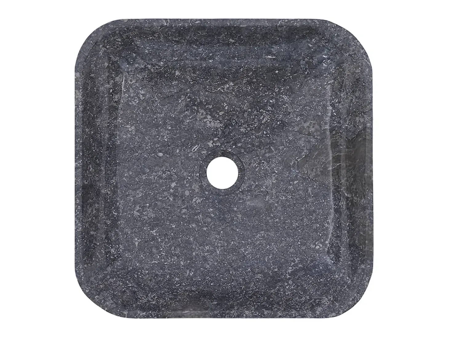 Fullerton Lavabo gris mármol 40x40x10 cm