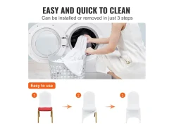 Fundas Elásticas Blancas para Sillas de Boda y Eventos SucceBuy, Pack de 100