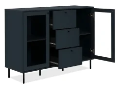 Gabinete Caracas 2 Puertas 3 Cajones 120X90X40 Azul Marino