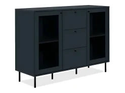 Gabinete Caracas 2 Puertas 3 Cajones 120X90X40 Azul Marino