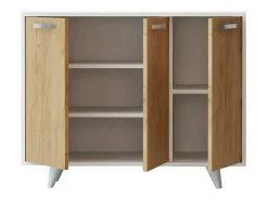 Gabinete multiusos Piffa color roble Blanco 100x82x35 cm