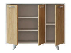 Gabinete multiusos Piffa color roble Blanco 100x82x35 cm