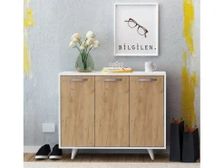 Gabinete multiusos Piffa color roble Blanco 100x82x35 cm