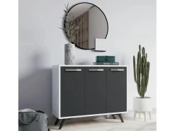 Gabinete multiusos Piffa Blanco Antracita 100x82x35 cm