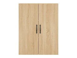 Gabinetes de pared de 2 piezas, roble Sonoma, madera de ingeniería