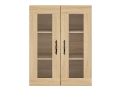 Gabinetes de pared de 2 piezas, roble Sonoma, madera de ingeniería
