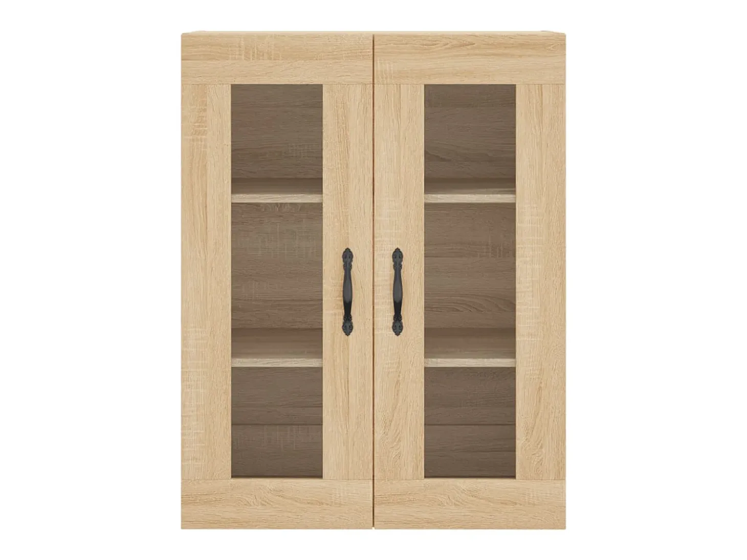 Gabinetes de pared de 2 piezas, roble Sonoma, madera de ingeniería
