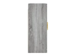 Gabinetes de pared de 2 piezas de madera de ingeniería gris Sonoma