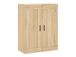 Gabinetes de pared de 2 piezas, roble Sonoma, madera de ingeniería