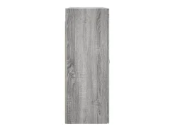 Gabinetes de pared de 2 piezas de madera de ingeniería gris Sonoma
