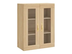Gabinetes de pared de 2 piezas, roble Sonoma, madera de ingeniería