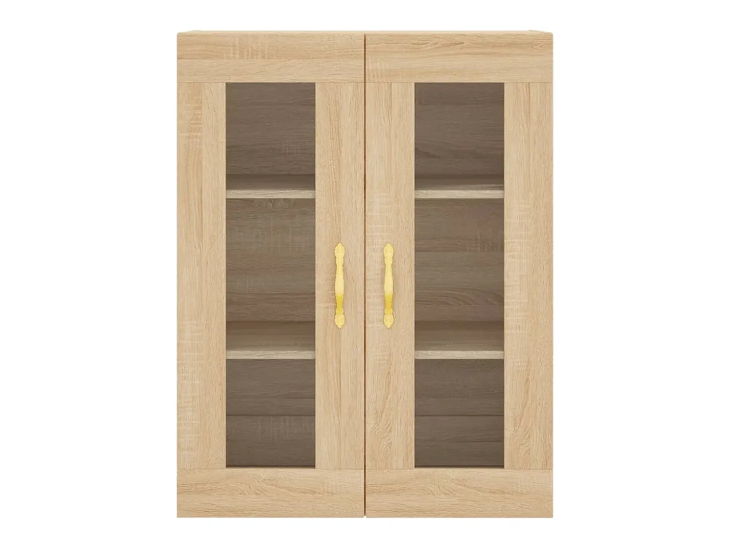 Gabinetes de pared de 2 piezas, roble Sonoma, madera de ingeniería