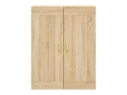 Gabinetes de pared de 2 piezas, roble Sonoma, madera de ingeniería