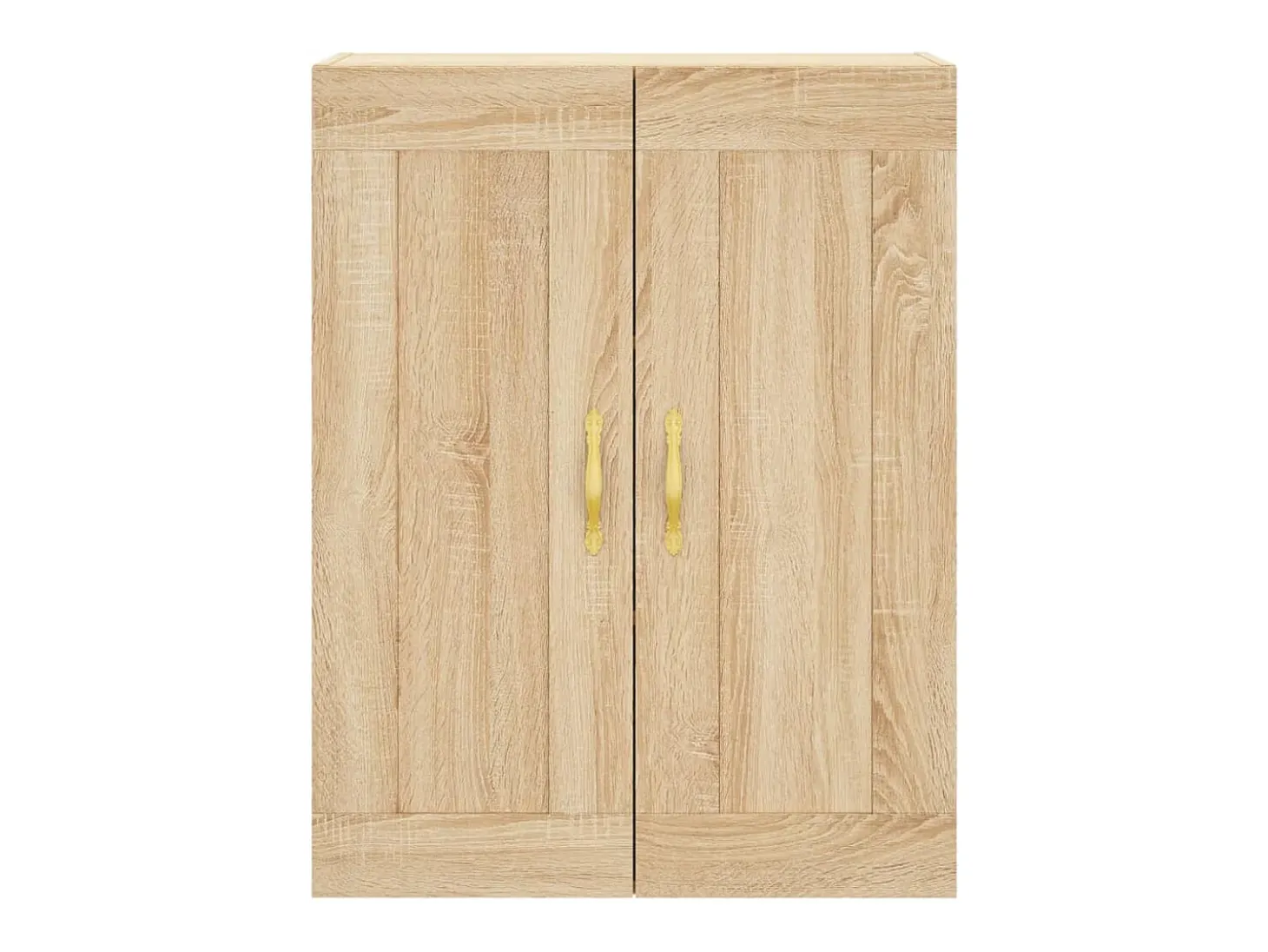 Gabinetes de pared de 2 piezas, roble Sonoma, madera de ingeniería