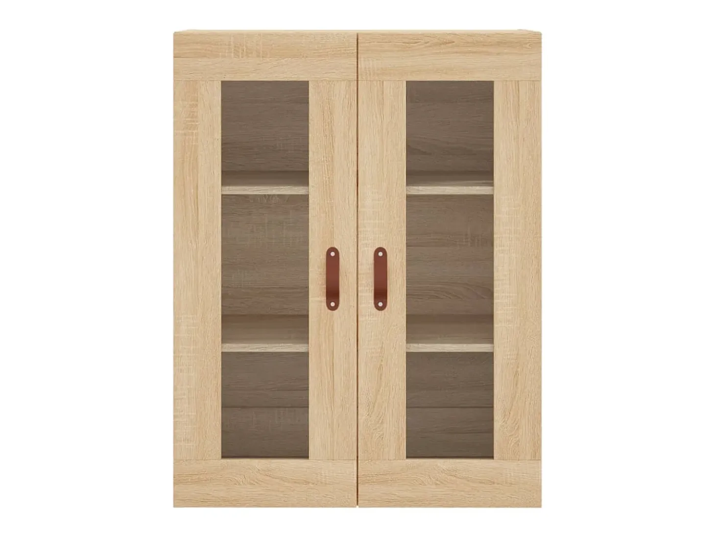 Gabinetes de pared de 2 piezas, roble Sonoma, madera de ingeniería