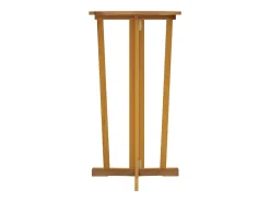 Garden Furniture - Mesa de bar plegable madera maciza de teca 90x65x105 cm