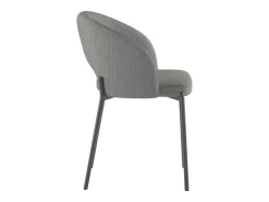 Greta - Silla de tela gris 2 piezas