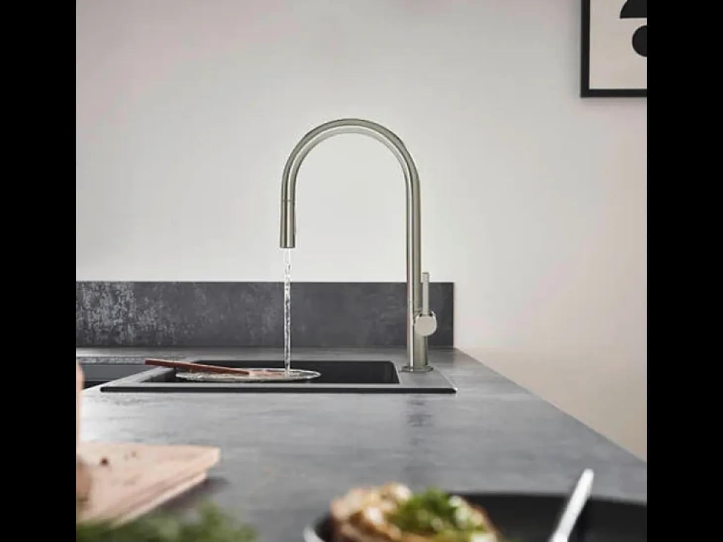 Grifo de cocina con ducha HANSGROHE Talis M54 210 sBox 2 chorros aspecto acero inoxidable
