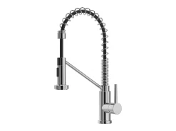 Grifo de cocina con ducha extraíble de acero inoxidable - Cromado - ROFLEX