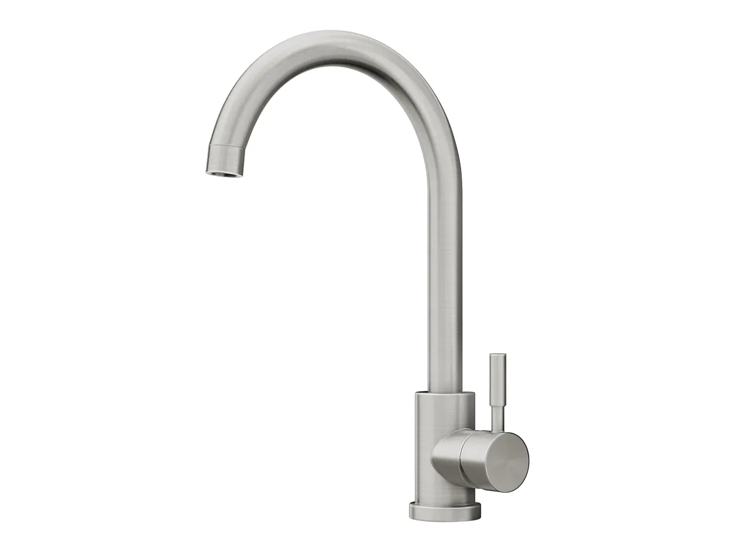 Grifo de cocina de acero inoxidable - Gris - ROMILY