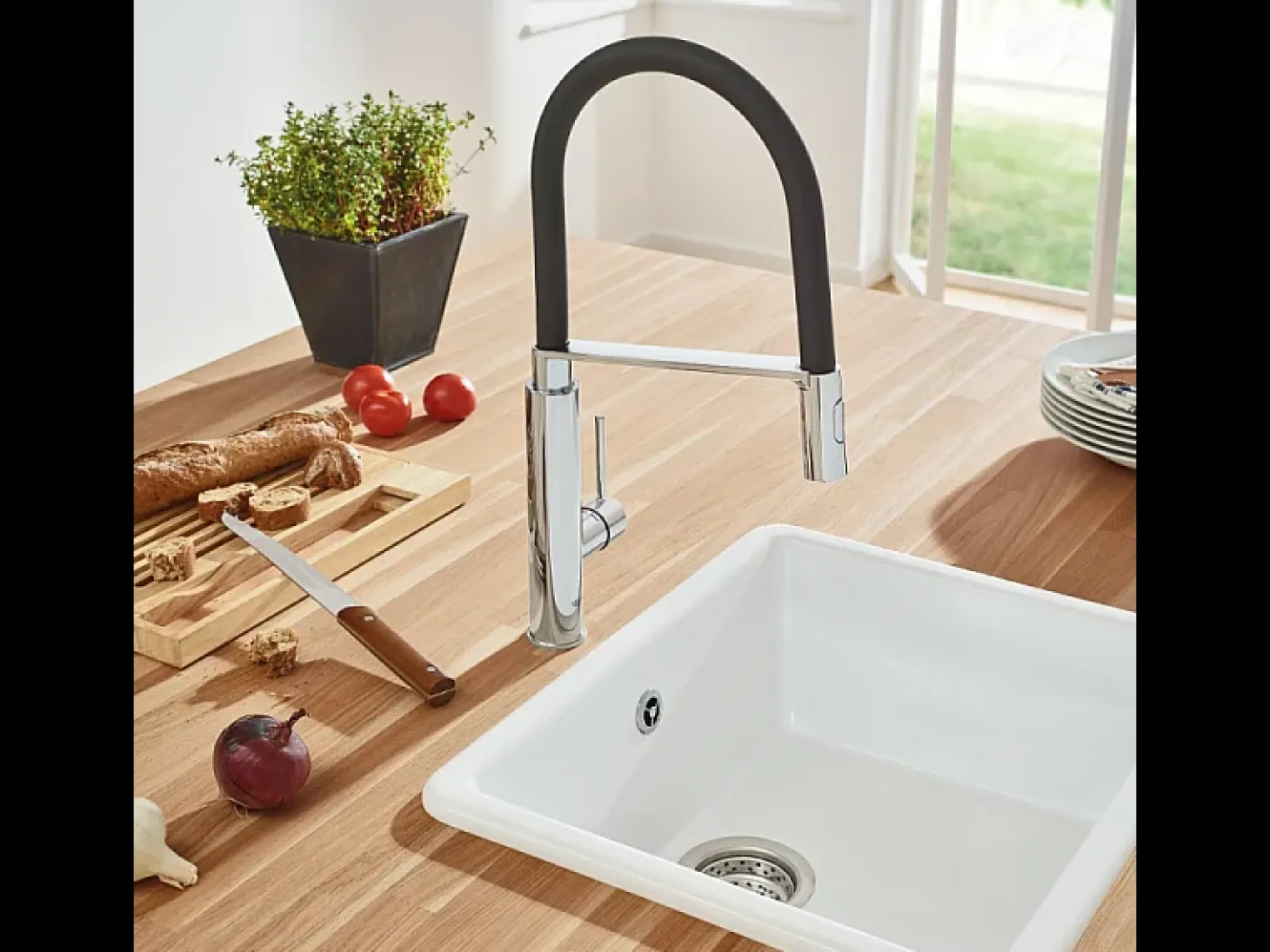 Grifo monomando para fregadero Concetto GROHE 31491000 - Cromo Brillante