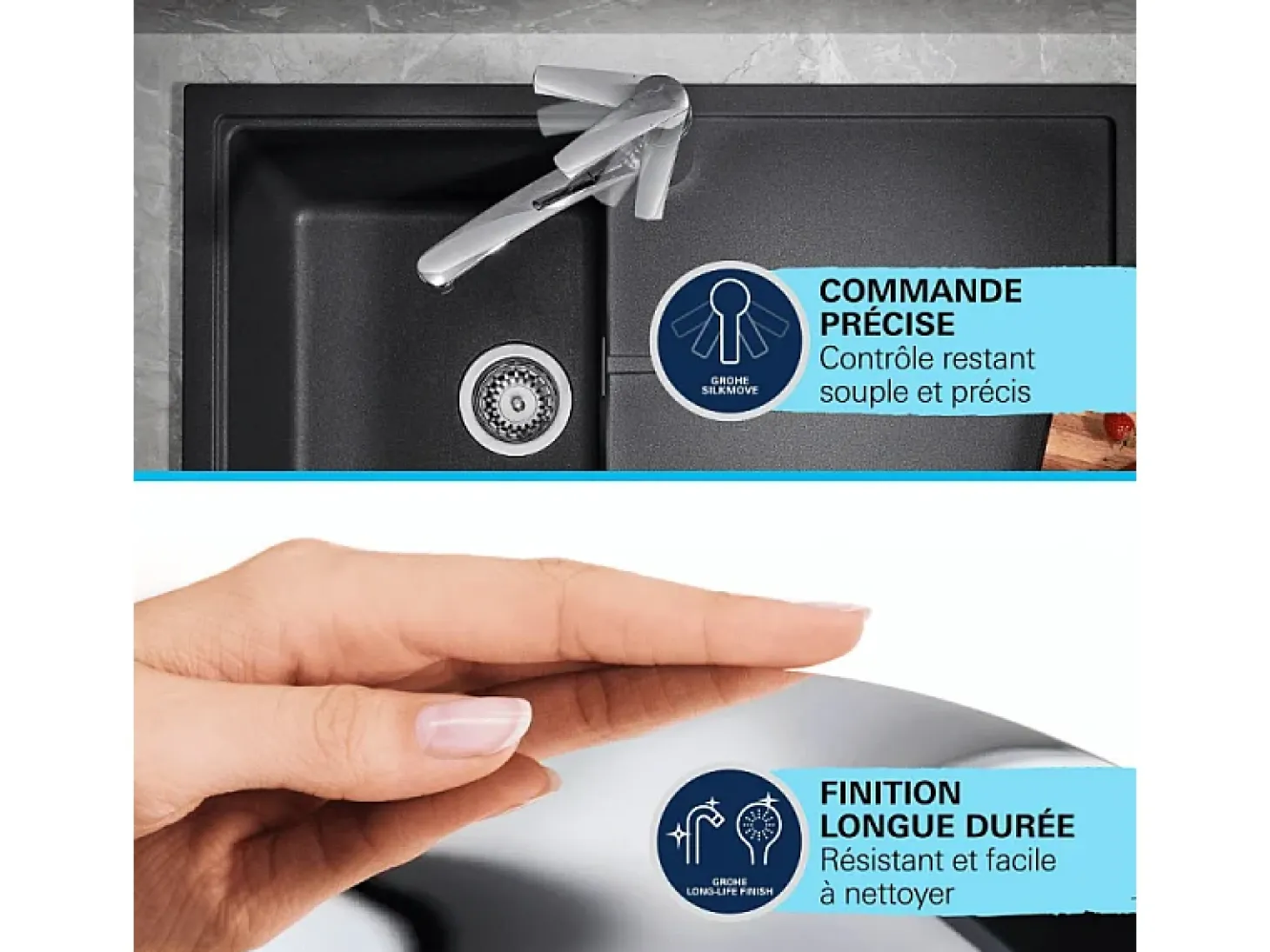 GROHE Get Quickfix grifo de cocina cromado