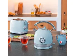 Hervidor de agua Cecotec Thermosense 420 Vintage Light Blue 2200W 1,8L azul