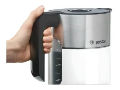 Hervidor eléctrico BOSCH - Blanco - 1,5L - 2400W - 4 niveles de temperatura