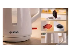Hervidor MyMoment - Blanco 1,7 L - Base giratoria 360° - Almacenamiento del cable - 3 funciones de seguridad automáticas