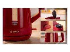 Hervidor MyMoment - Rojo - Capacidad de 1,7 L - Base giratoria de 360° - Filtro antical