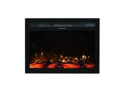 Insert eléctrico INFINITY para chimenea eléctrica - fuego premium - empotrada - 81x14x50 cm - chimenea LED con calefacción 750/1500 W