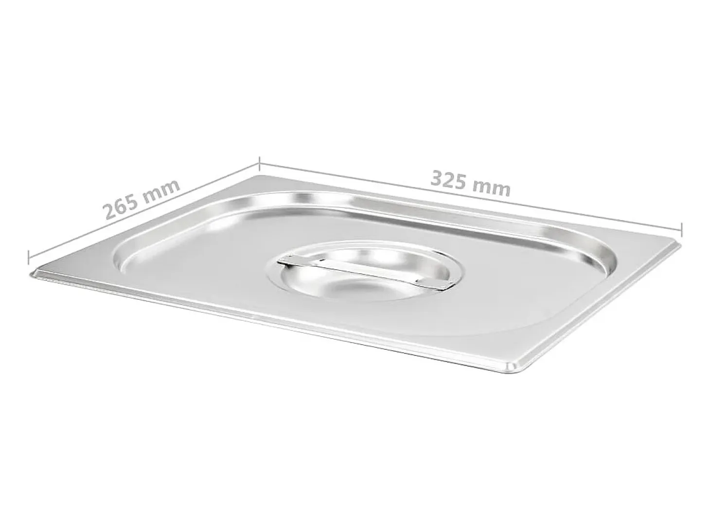 Ishpeming Tapas para bandejas Gastronorm 1/2 acero inoxidable 2 unidades