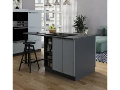 Isla de cocina azul claro-gris 90x60x82 fame-line