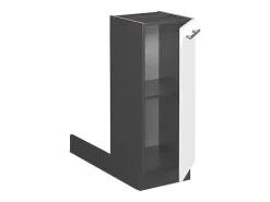 Isla de cocina blanco alto brillo 30x70x82 fame-line