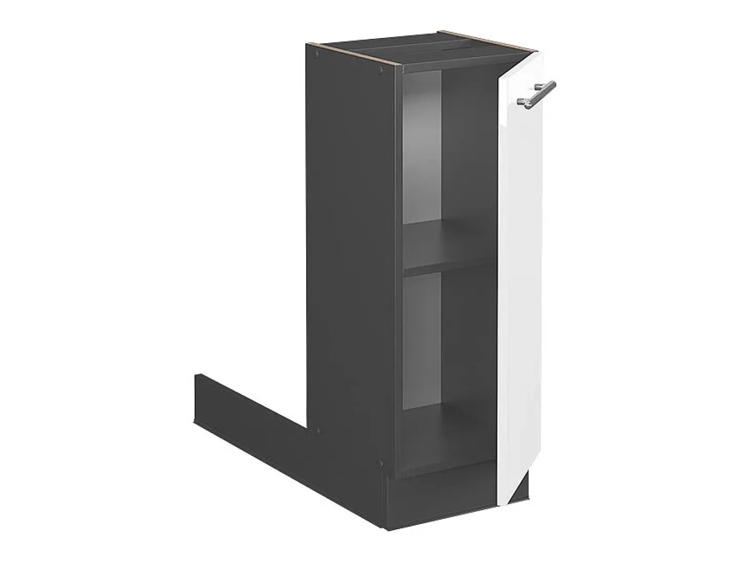 Isla de cocina blanco alto brillo 30x70x82 fame-line
