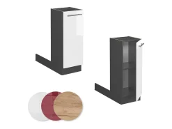 Isla de cocina blanco alto brillo 30x70x82 fame-line