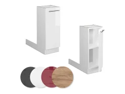 Isla de cocina blanco alto brillo 30x70x82 fame-line