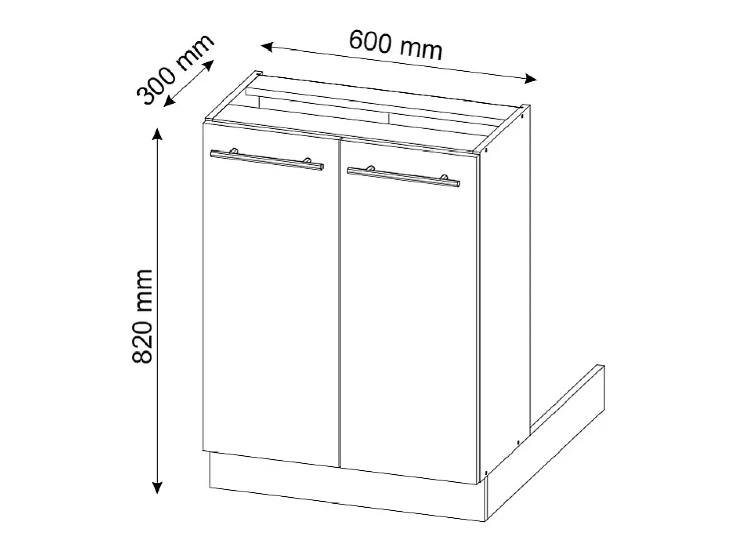 Isla de cocina blanco casa de campo 60x30x82 fame-line