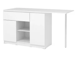 Isla de cocina con 2 puertas, 1 cajón y 2 estantes - Blanco - TUNORI
