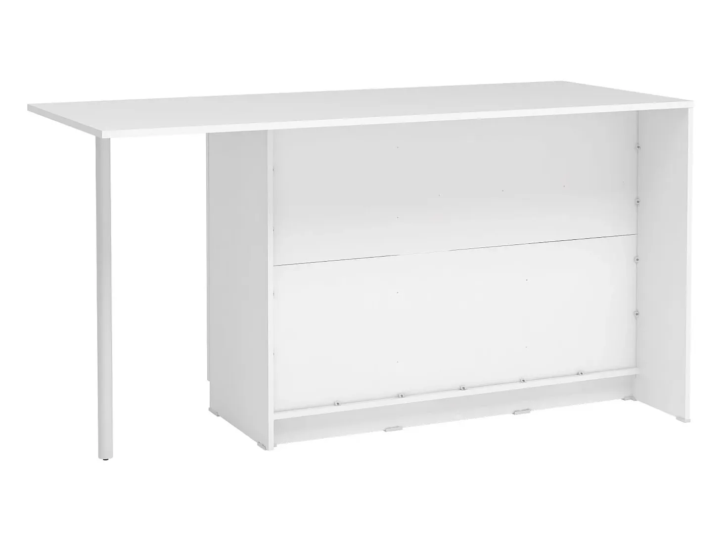 Isla de cocina con 2 puertas, 1 cajón y 2 estantes - Blanco - TUNORI