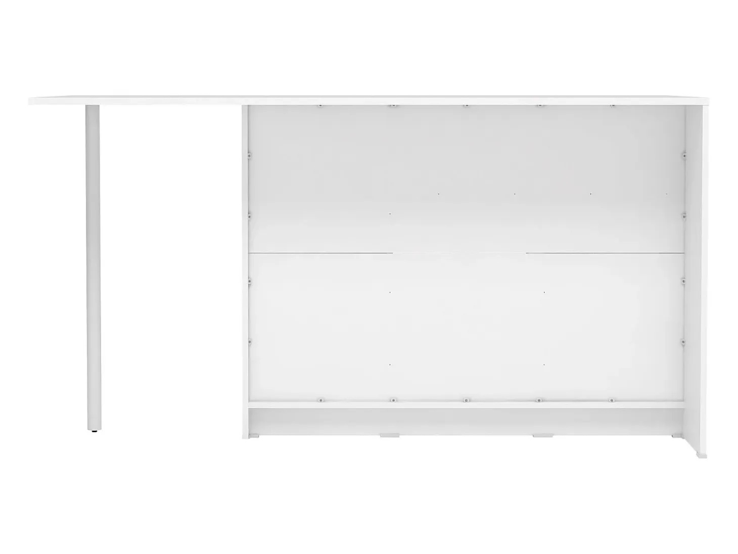 Isla de cocina con 2 puertas, 1 cajón y 2 estantes - Blanco - TUNORI