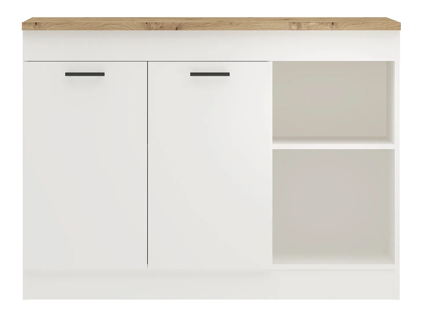 Isla De Cocina haaus Vigra, Roble Artisan/Blanco, 122 x 76 x 90 cm